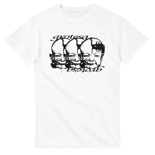 Organic cotton t-shirt featuring the iconic Ugly Baby Grotesq design.