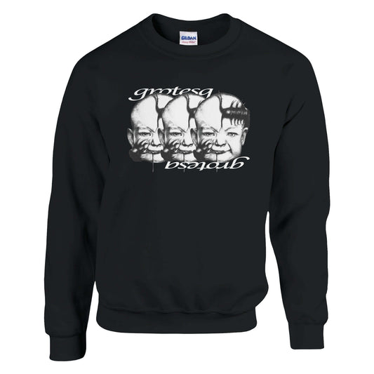 Organic cotton sweatshirt featuring the iconic Ugly Baby Grotesq design.